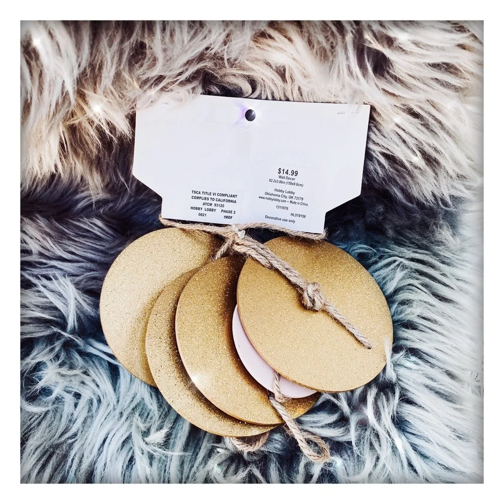 Wooden Banner Circles